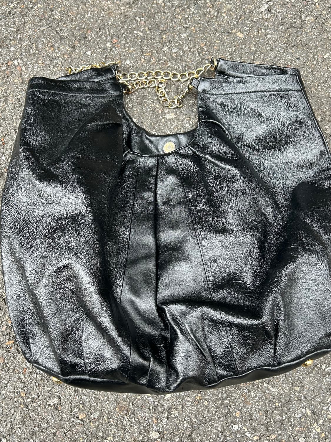 핀턱 체인 레더백 상품이미지4