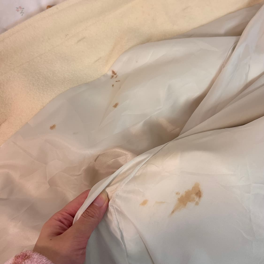 빈티지 아이보리 후드 떡볶이 코트  상품이미지4