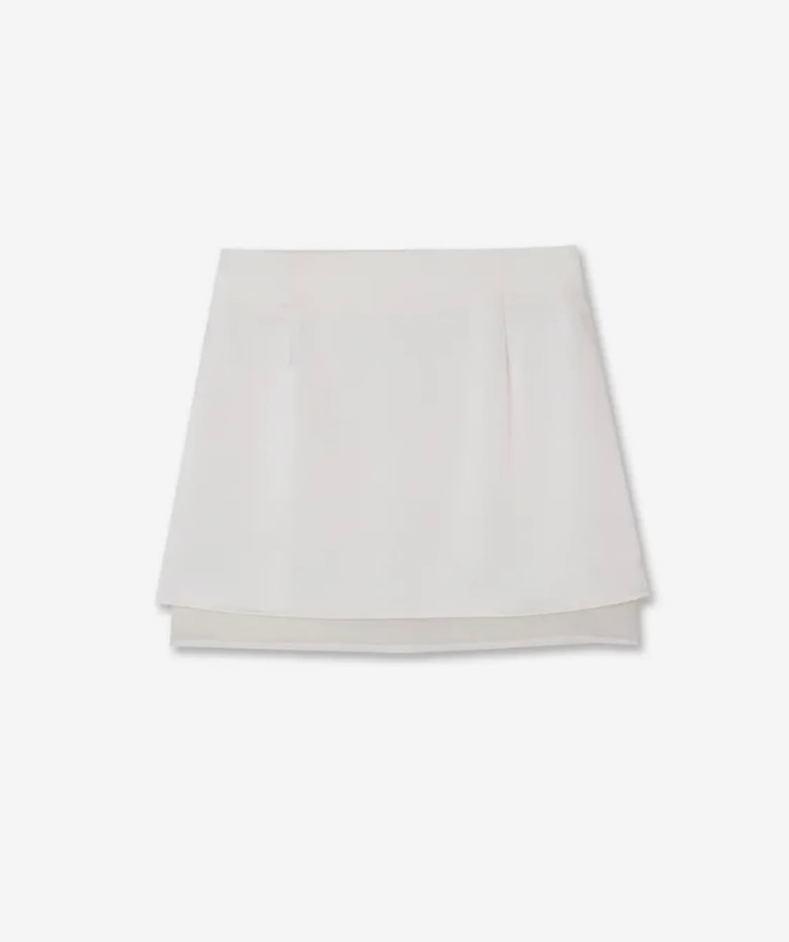 미치코런던 레이어드 새틴 미니 스커트  상품이미지1