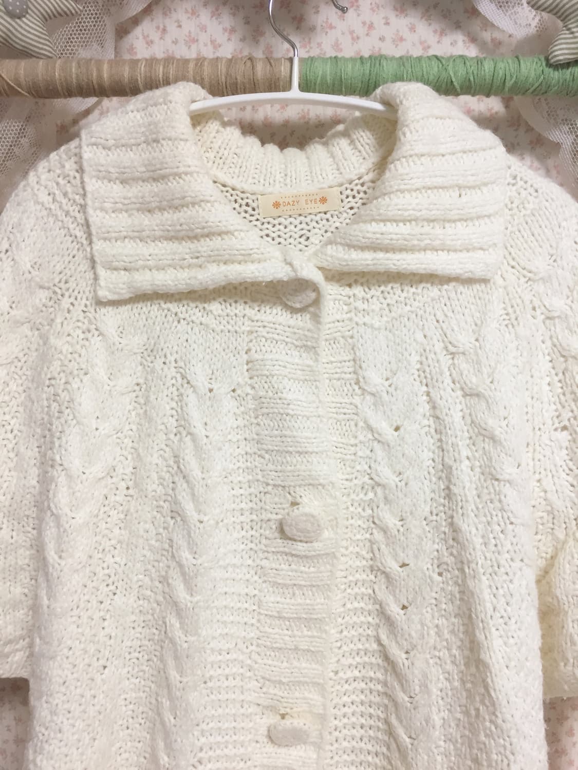 빈티지 모리걸 사와코 니트 가디건 상품이미지2