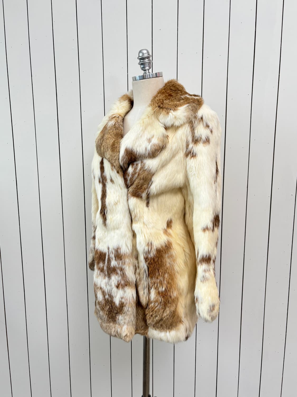 내츄럴 브라운 쉐이드 래빗 퍼 상품이미지1