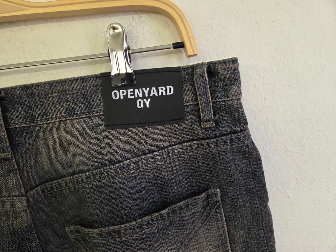 새거))OY 오픈야드 빈티지 워싱 데님 버뮤다 반바지 상품이미지4