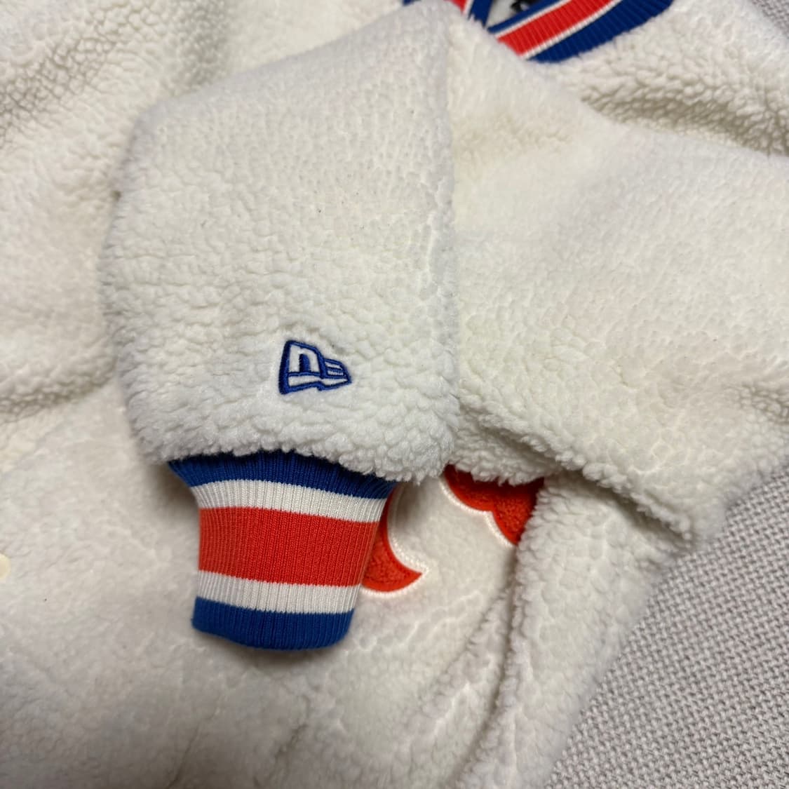 뉴에라 MLB 뉴욕 메츠 플리스 바시티 자켓 상품이미지5