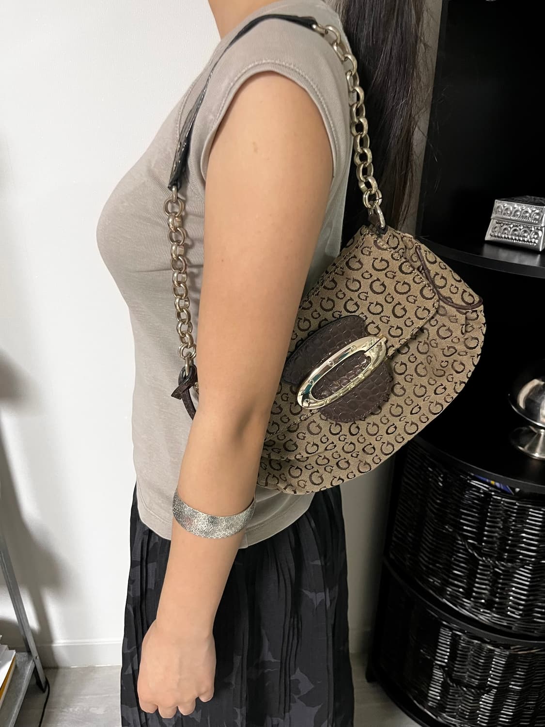 GUESS 게스 Vintage Brown Sho 상품이미지2