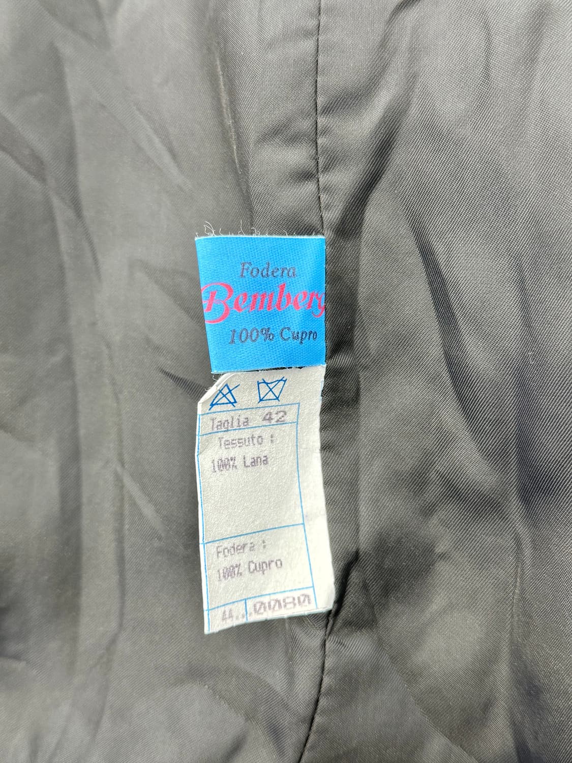 로델 이태리 차콜 그레이 히든 버튼 로브 롱 울 코트 상품이미지9