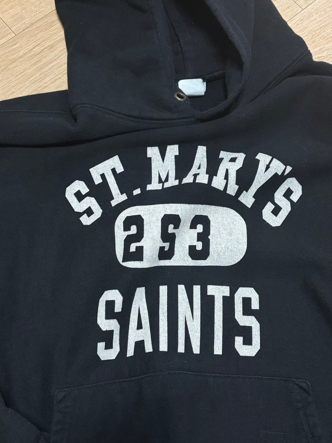 아웃스탠딩 블랙 후드 L 상품이미지2