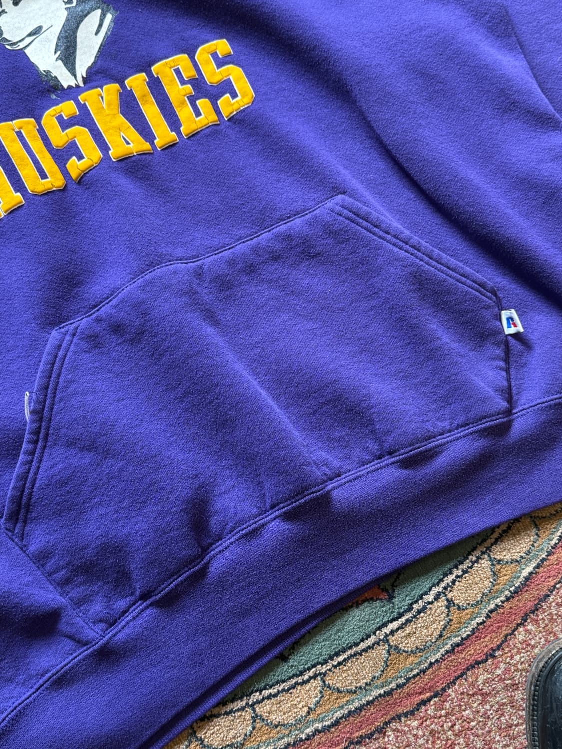 Russell Athletic 90s 엠보싱 프린팅 후디 스웻 셔츠 상품이미지5