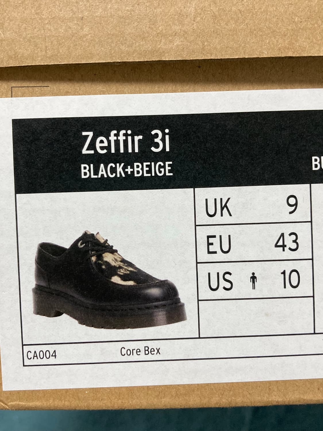 닥터마틴 제피르 3아이 블랙 베이지 상품이미지2