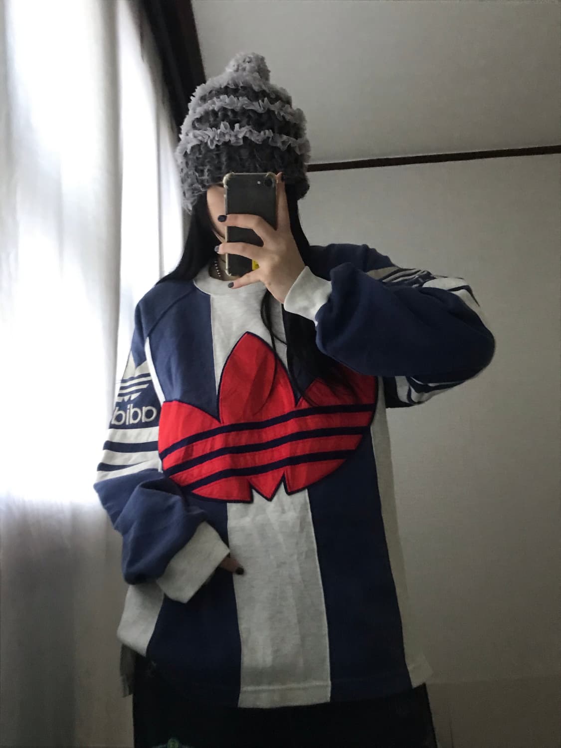 아디다스 올드스쿨 빅로고 맨투맨 상품이미지2