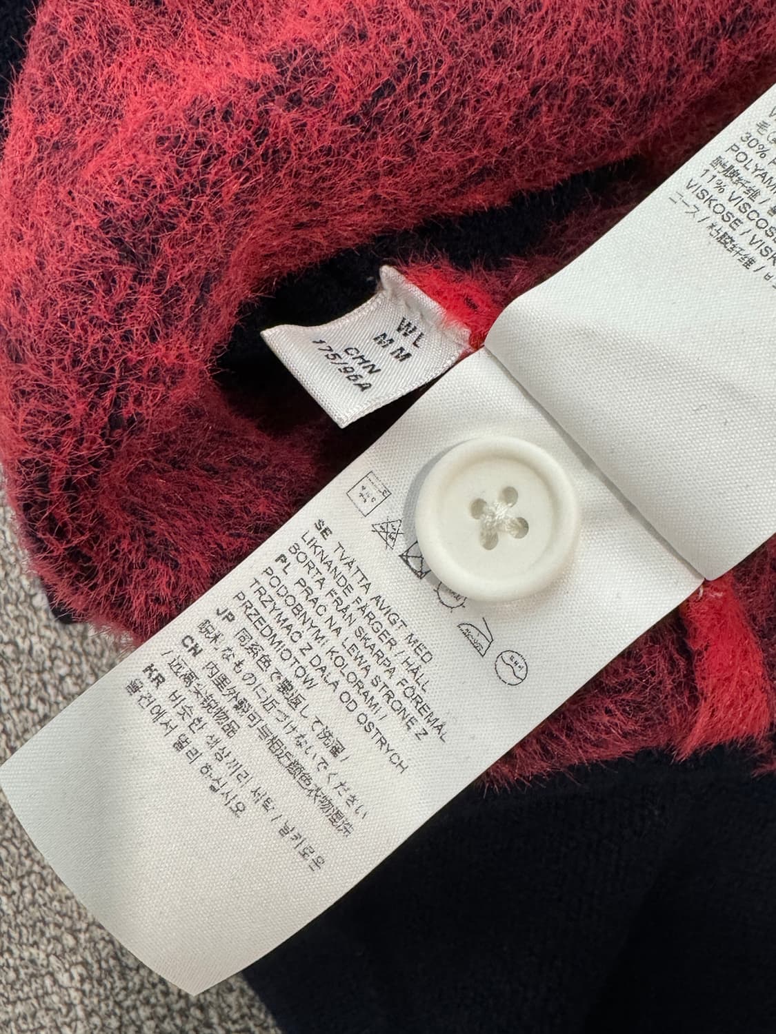 Eytys 레드&네이비 팩스 폴로 셔츠 M 상품이미지9