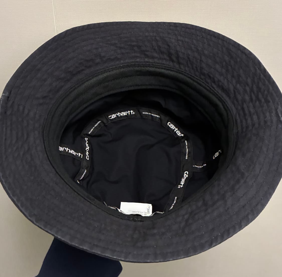 (M~L)칼하트 Wip 코튼 워치 버킷햇 블랙 워시드 상품이미지6