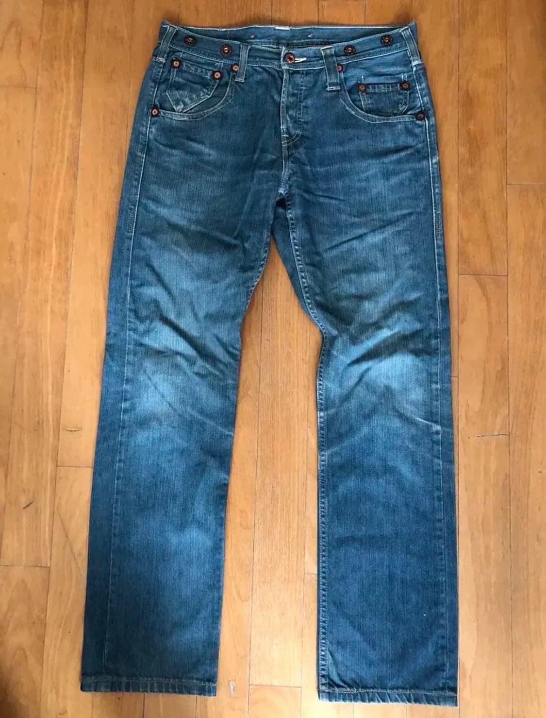 리바이스 522 빈티지 워싱 슬림 스트레이트 핏 데님 32 상품이미지2
