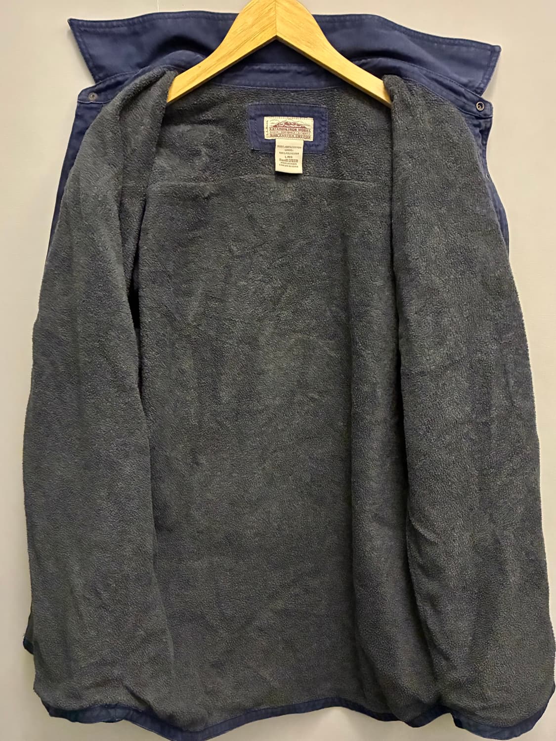 (XL)00s L.L. BEAN 엘엘빈 캔버스 코튼 플리스 워크셔츠자켓 상품이미지8