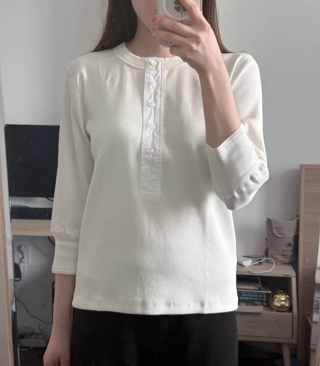 낫띵리튼 버튼 티셔츠 (Vintage button t-shirt) 상품이미지6