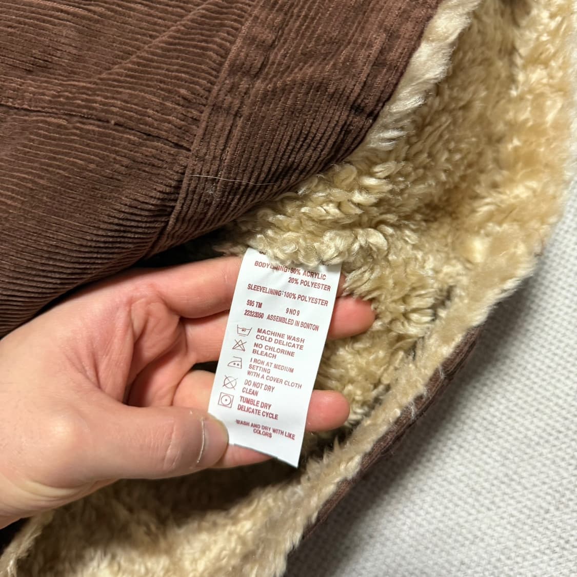 MEDECO(메데코) 코듀로이 털자켓 브라운 상품이미지3