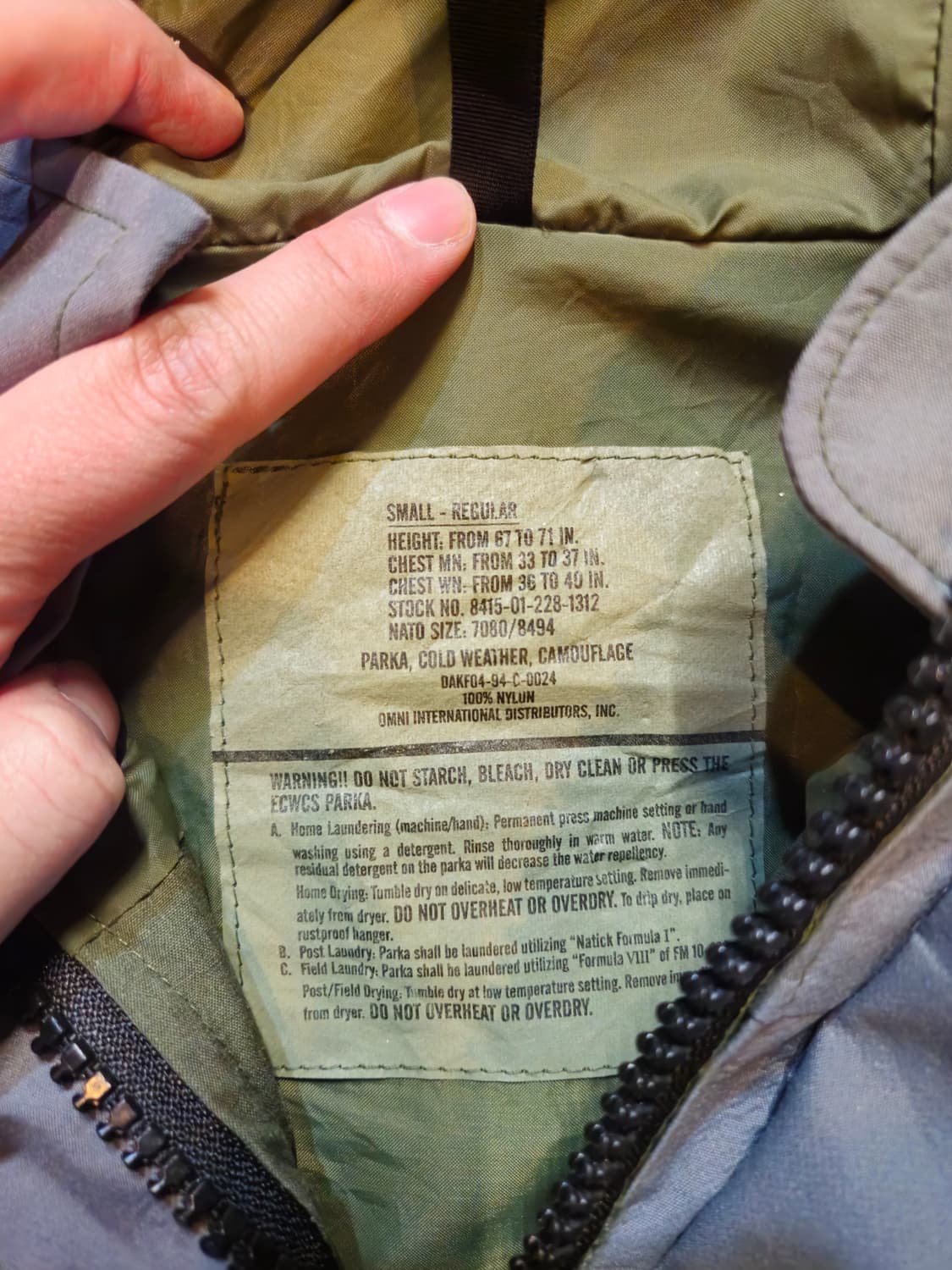 미군 ECWCS 콜드웨더 파카 상품이미지4