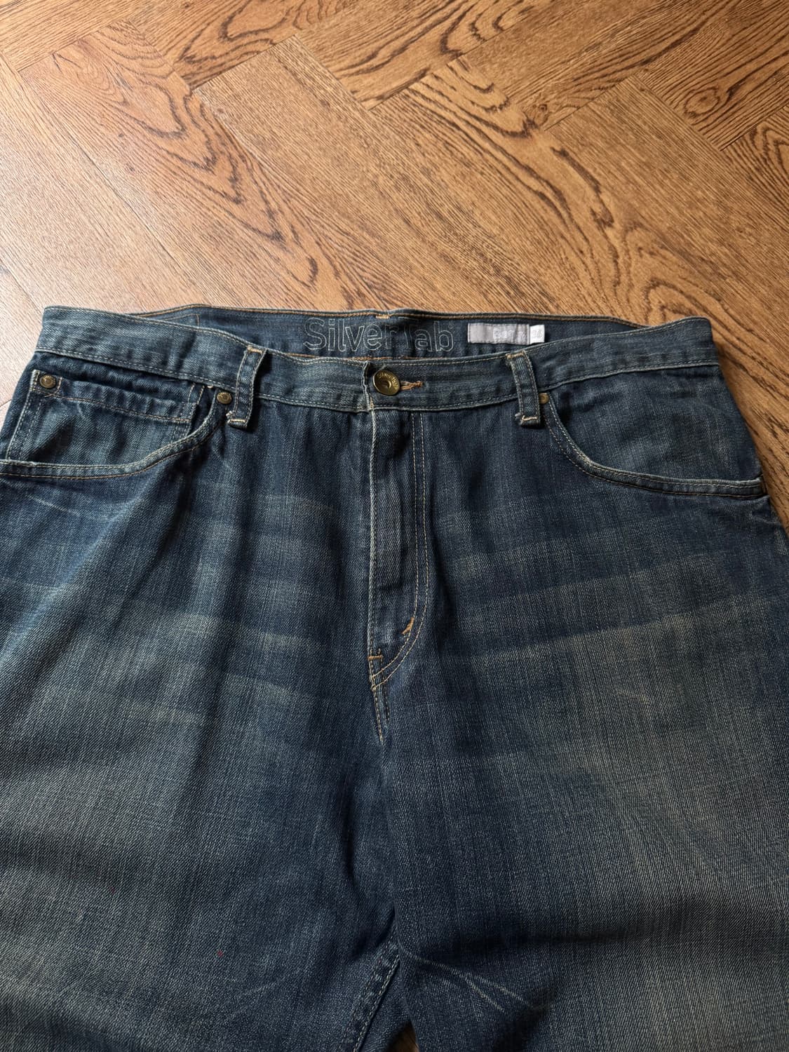 [36]00's 리바이스 실버탭 빈티지 페이딩 다크블루 배기핏 데님 팬츠 상품이미지4