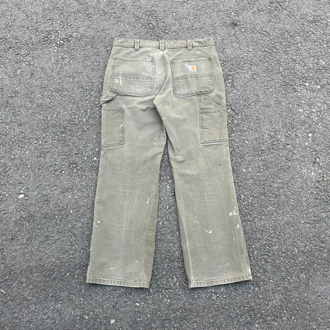 Carhartt 헤비 워크 카팬터 팬츠 카키 p160 상품이미지5