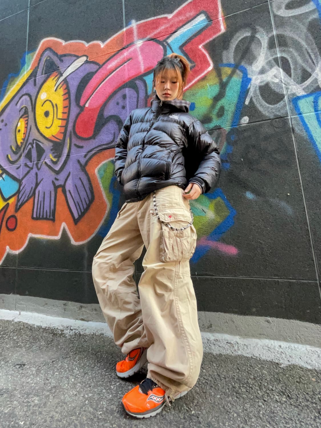 노스페이스 경량 패딩 너드 스트릿 코디 세트 상품이미지1