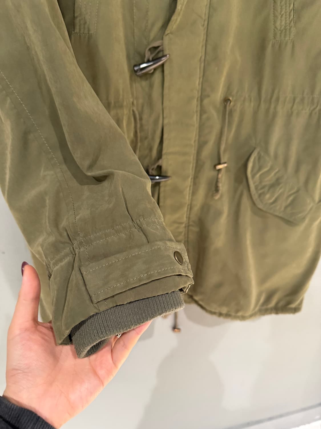 duffle button point hood military parka 상품이미지8