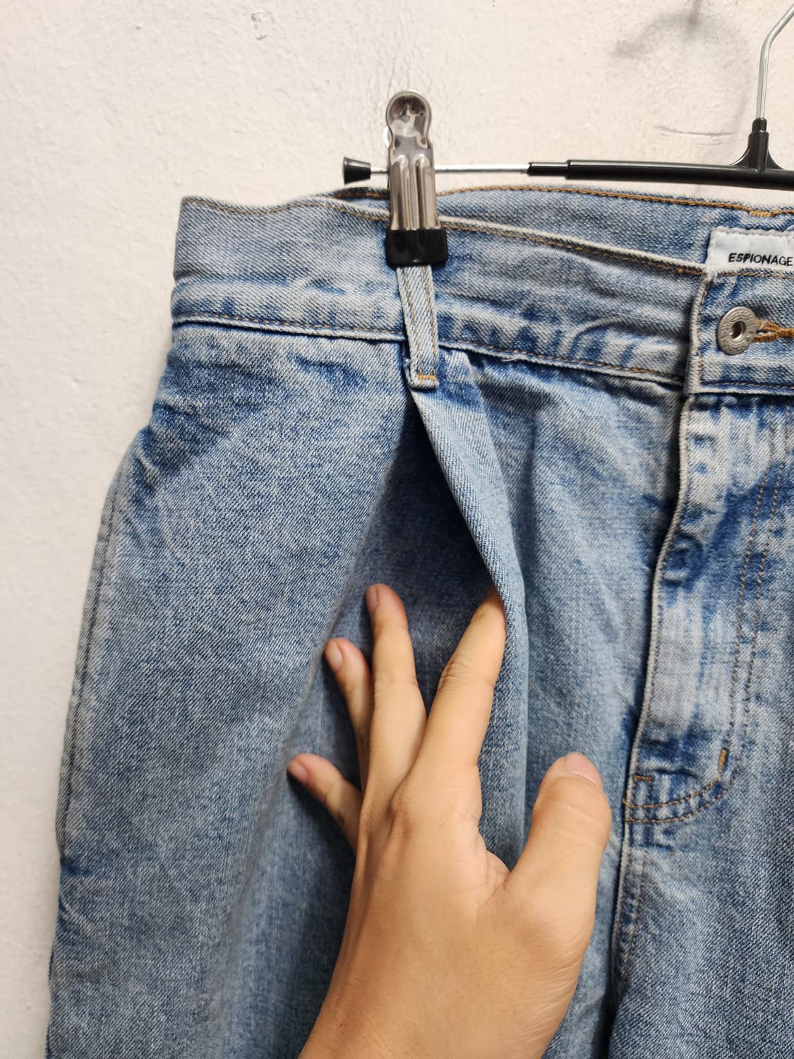에스피오나지 연청 원턱 와이드팬츠 상품이미지3