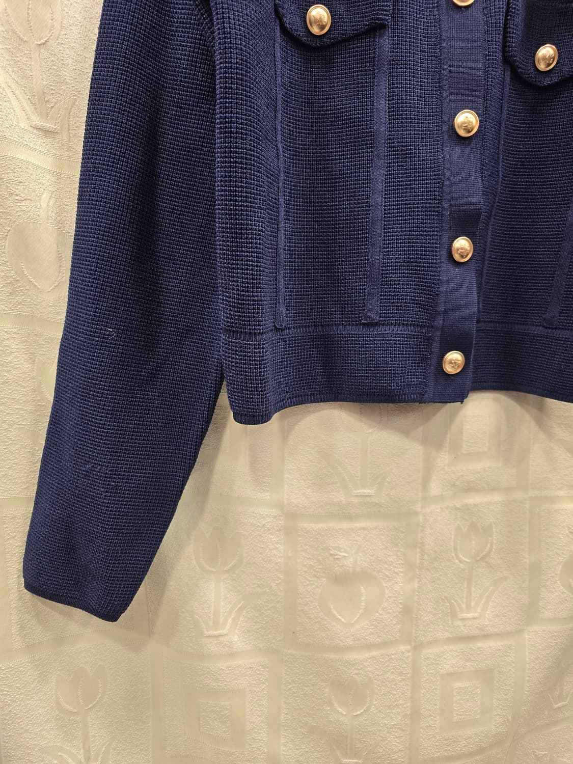 새상품)  LINE 네이비 니트 자켓 겸 가디건 55 상품이미지4