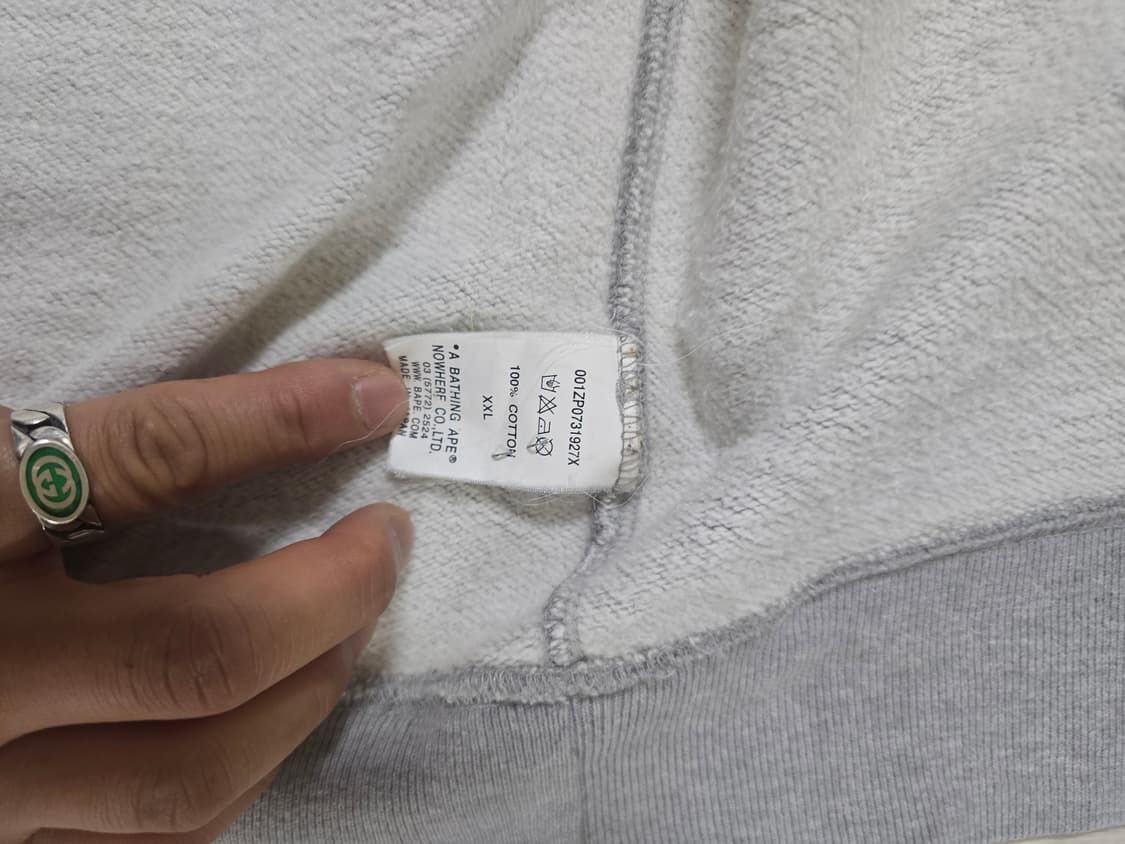 베이프x스투시 샤크후드 xxl 상품이미지3