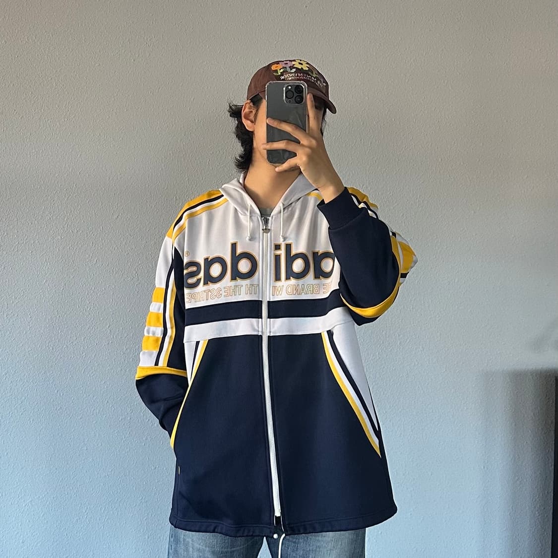 [L-XL]아디다스 90s 일본판 올드스쿨 트랙탑 후드 자켓 상품이미지2