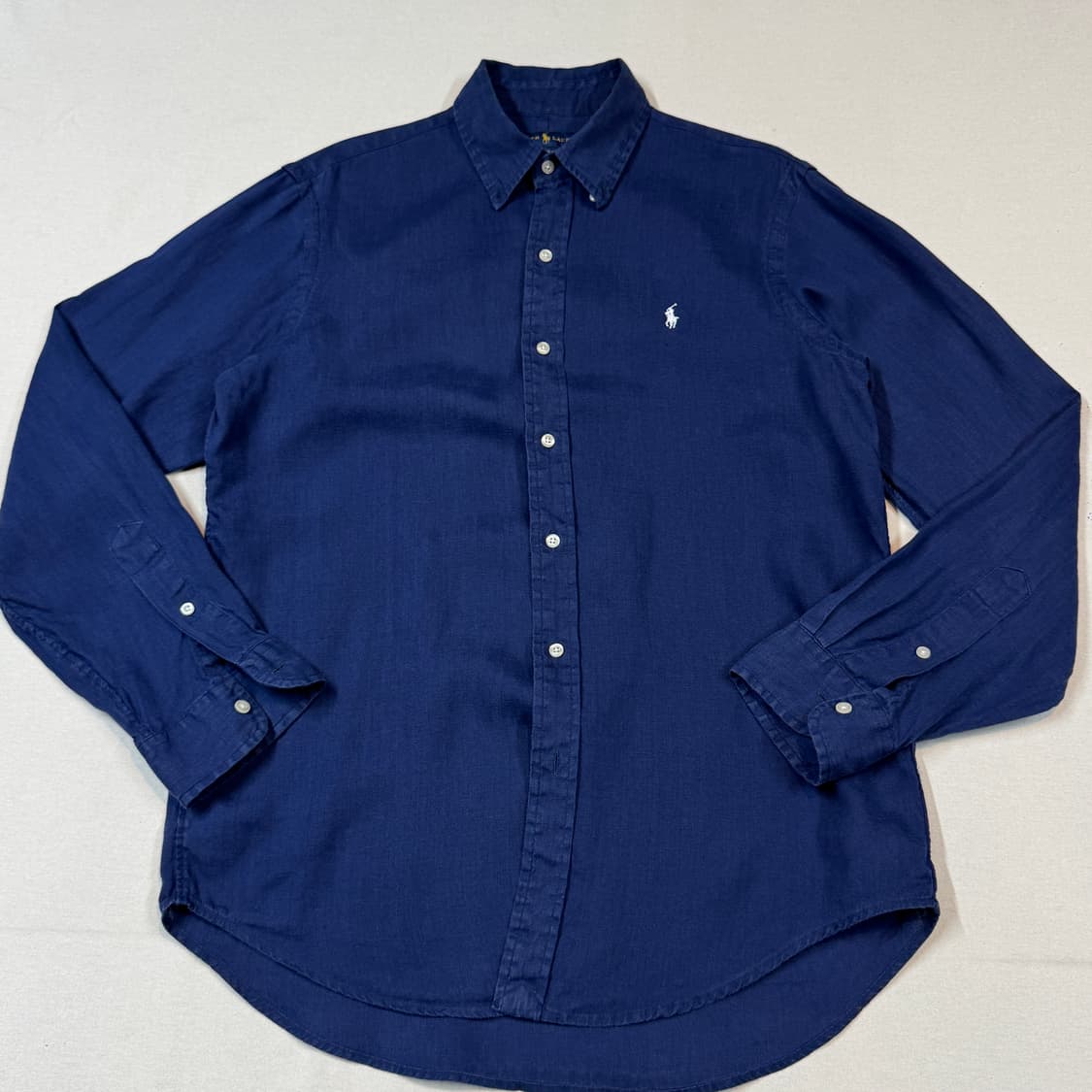 M) 폴로 랄프로렌 클래식핏 네이비 린넨 셔츠 상품이미지2