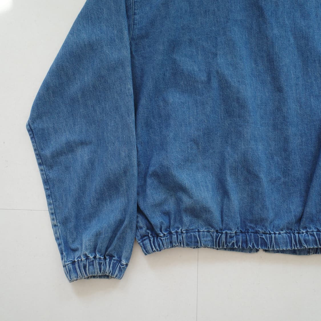 90s 폴로 랄프로렌 데님 베이포트 블루종 해링턴 자켓 XL 상품이미지9