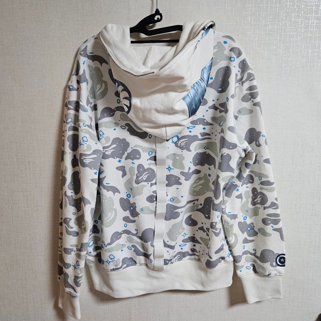 베이프 샤크 스페이스 카모 후드집업 L 상품이미지2