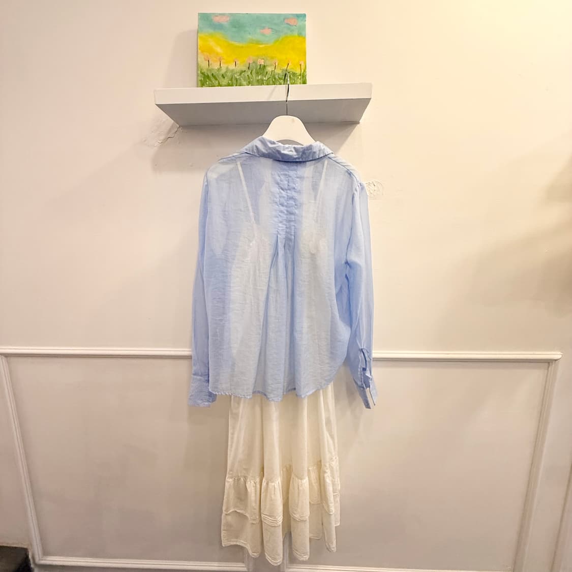 ZARA 자라 하늘색 셔츠 상품이미지6
