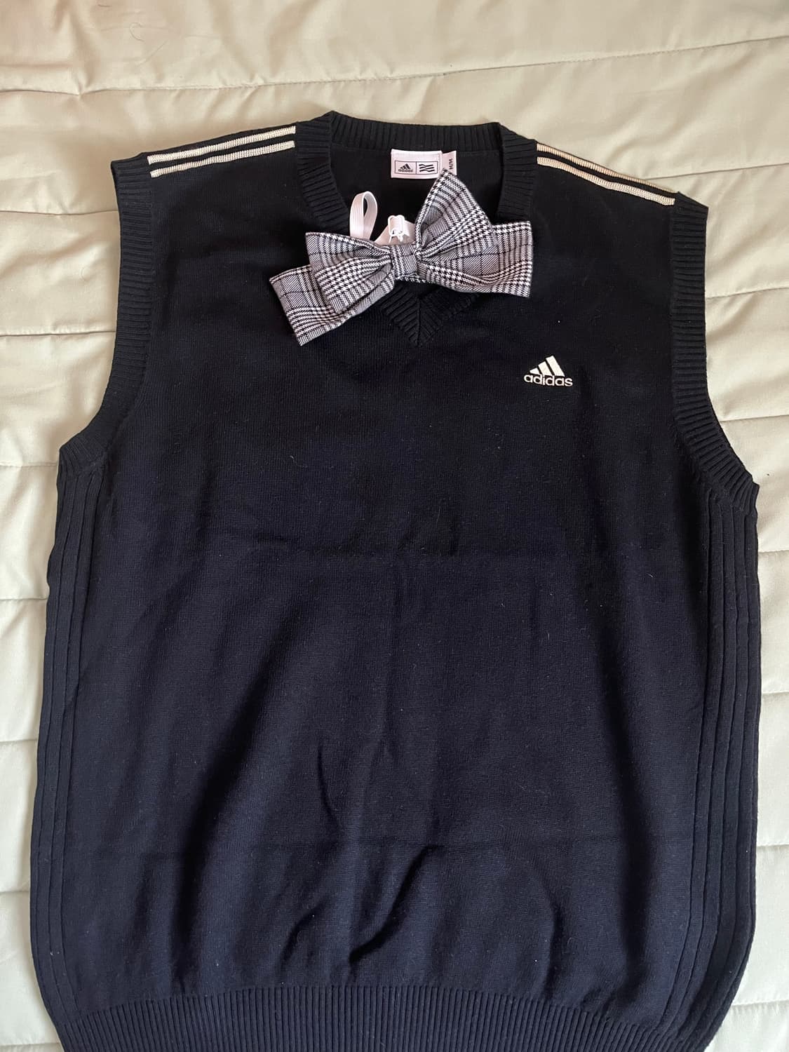 아디다스 니트조끼 + 넥타이 세트 스쿨룩 아보라빈티지 stc 베이비페어 상품이미지2