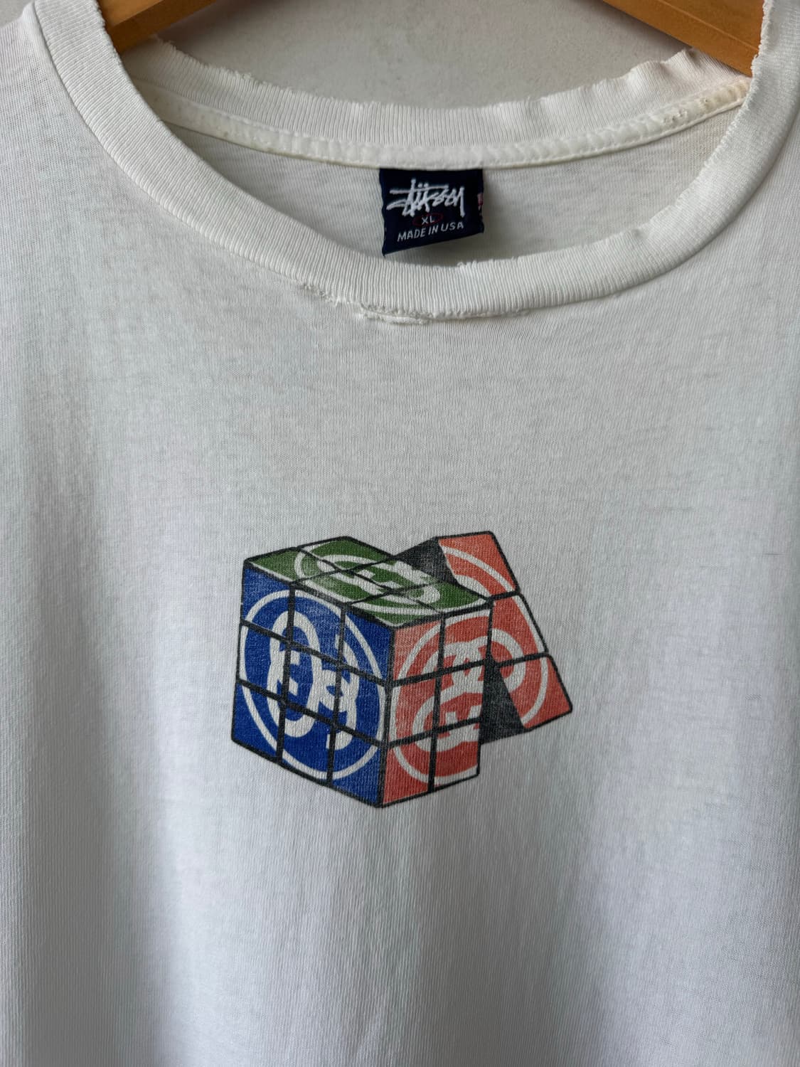 90s 스투시 Rubic Cube 티셔츠 상품이미지3