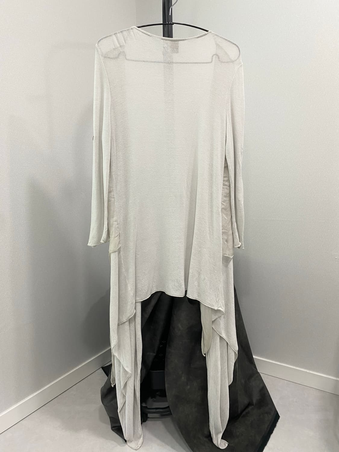 Layered Asymmetric Long Cardigan 상품이미지3