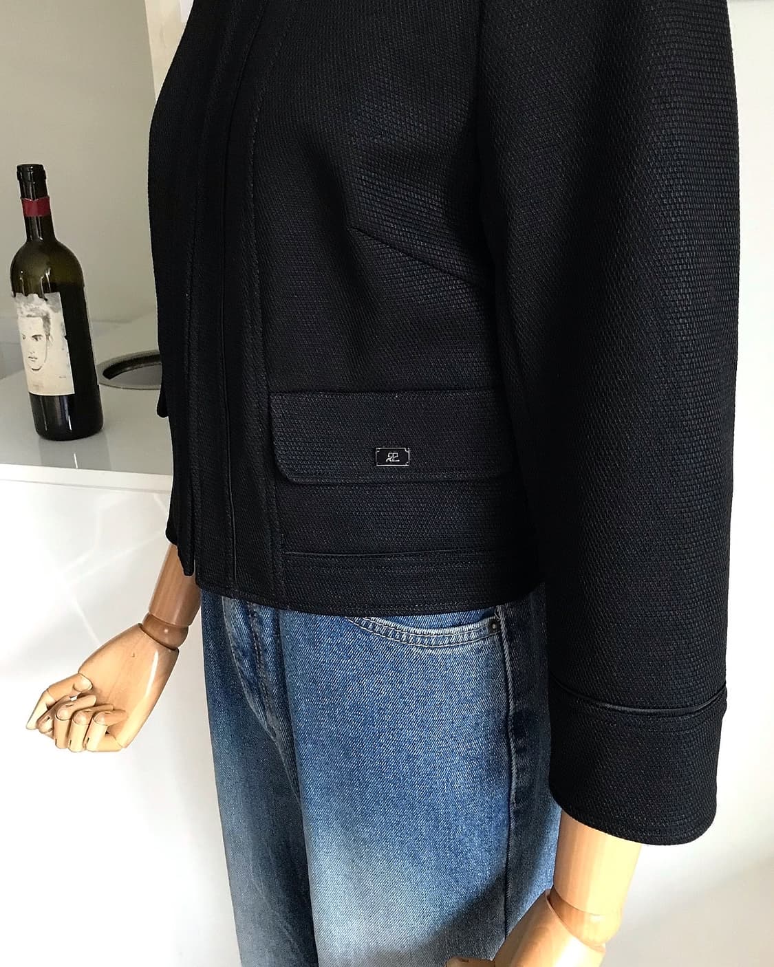 꾸레쥬 은장 라운드 크롭 트위드 자켓 상품이미지9