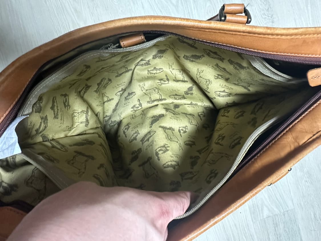 L.L.Bean 엘엘빈 카멜 베이지 레더 토트백 상품이미지7