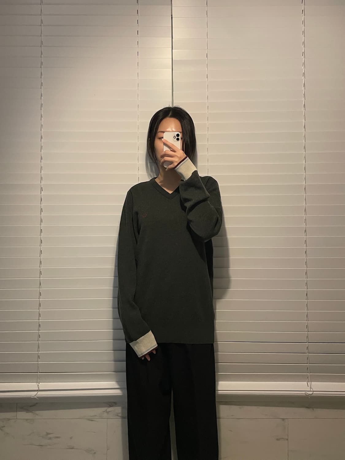 프레드페리 브이넥 니트 상품이미지2