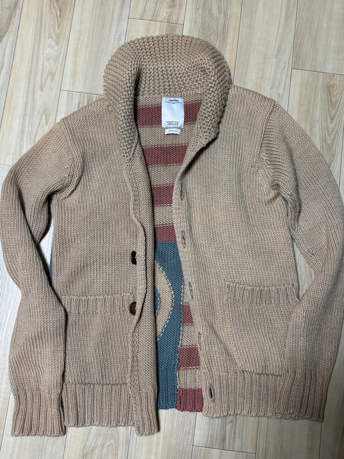 비즈빔 Visvim 성조기 니트 가디건 1 상품이미지2