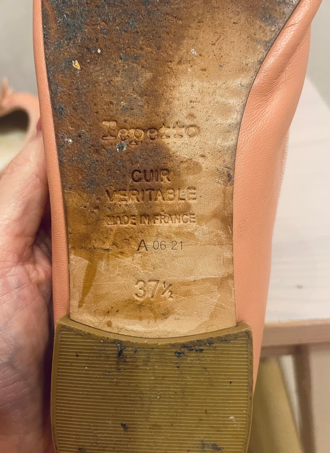 레페토Repetto산드리옹 살몬핑크 37.5(235)사이즈 상품이미지4