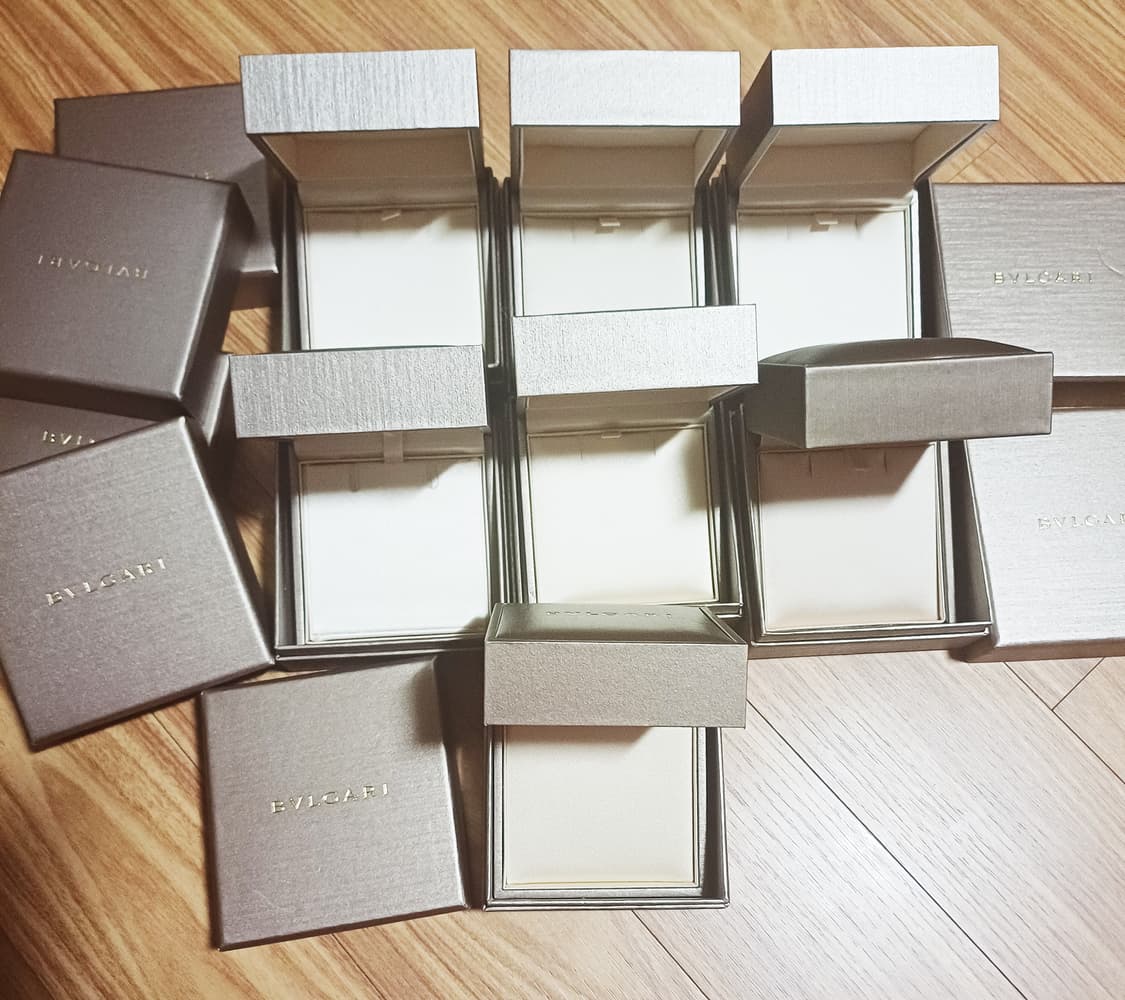 정품 ] BVLGARI 불가리 목걸이 박스 케이스 미니목걸이 10개 상품이미지1