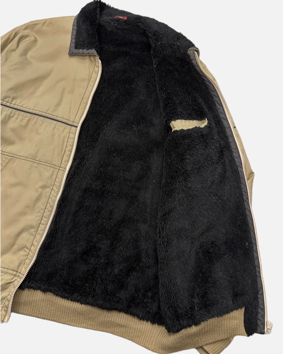 beige fur linning jacket 상품이미지4