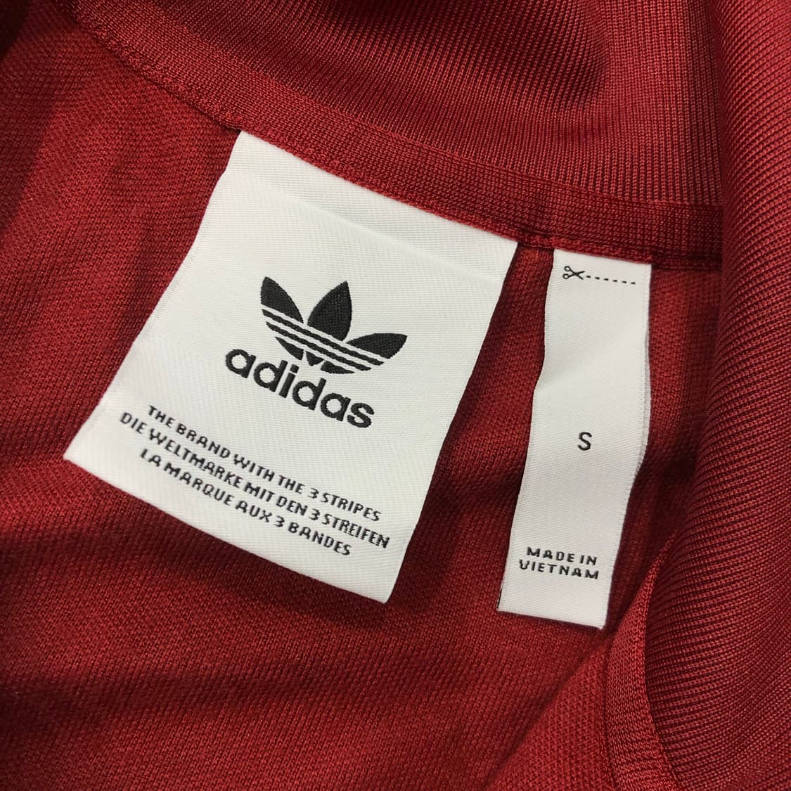 아디다스 베켄바우어 투웨이 버건디 져지 트랙 자켓 상품이미지5