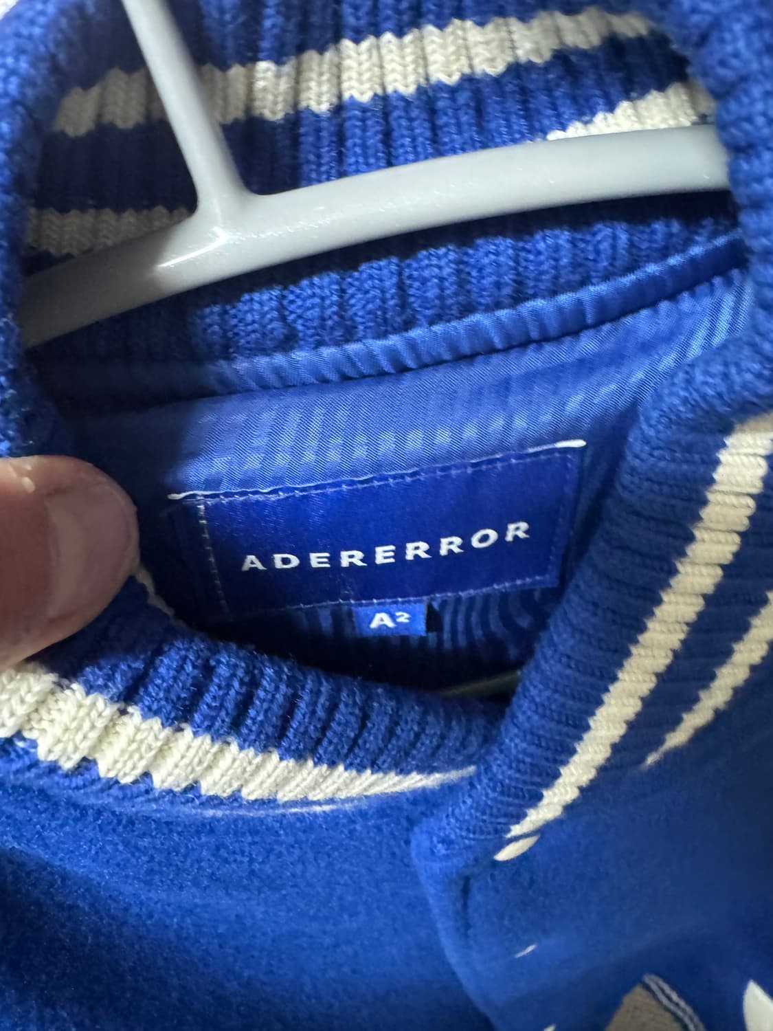 아더에러 트윗 바시티 자켓 A2 블루 중고상품 판매합니다 상품이미지3