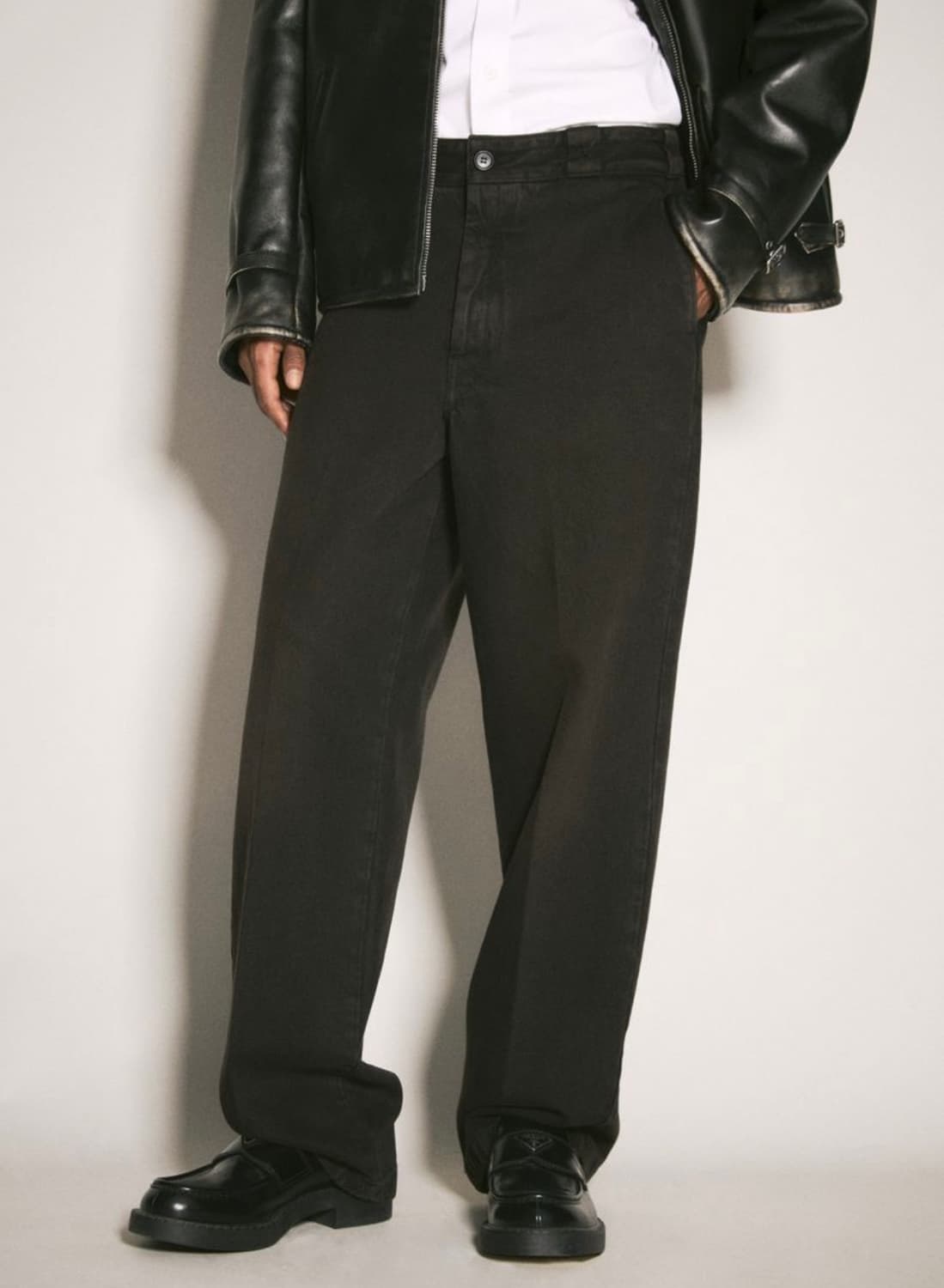 (48) 프라다 브라운 가먼트다잉 진 브라운  상품이미지2