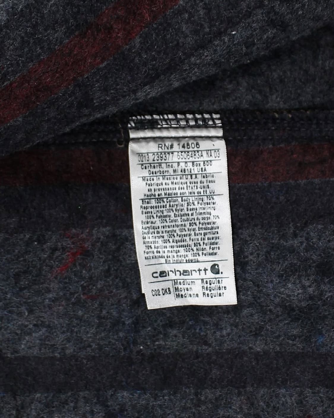 2013 칼하트 C02 DKB 초어 코트 자켓 블랭킷 안감 다크브라운 상품이미지6