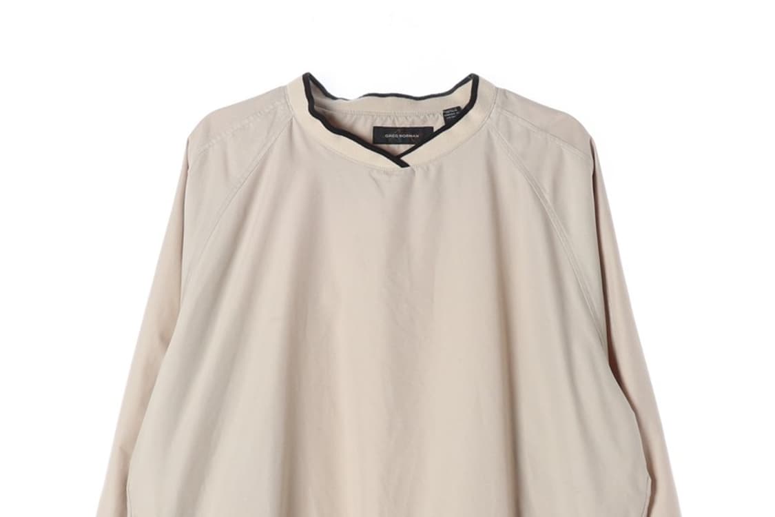 그렉노먼 90s 빈티지 넥라인 배색 피스테 웜업 L 상품이미지3