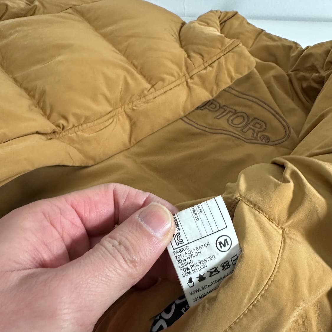 우먼FREE 스컬프터 카멜 리버시블 구스다운 패딩 상품이미지8