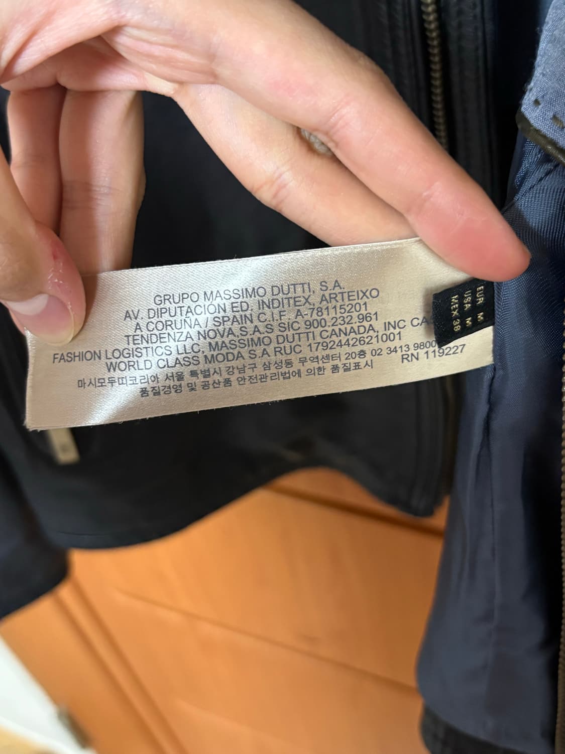 마시모두띠 양가죽자켓 블랙 m 상품이미지6