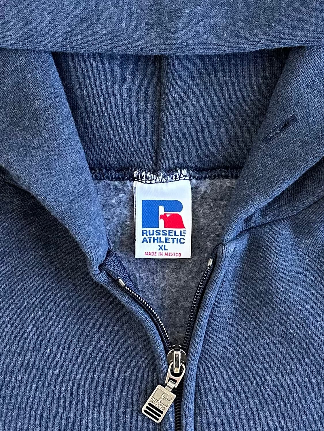 90s 빈티지 러셀 후드집업 블루그레이 XL 상품이미지6
